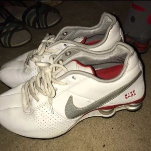 Nike Shox red and white